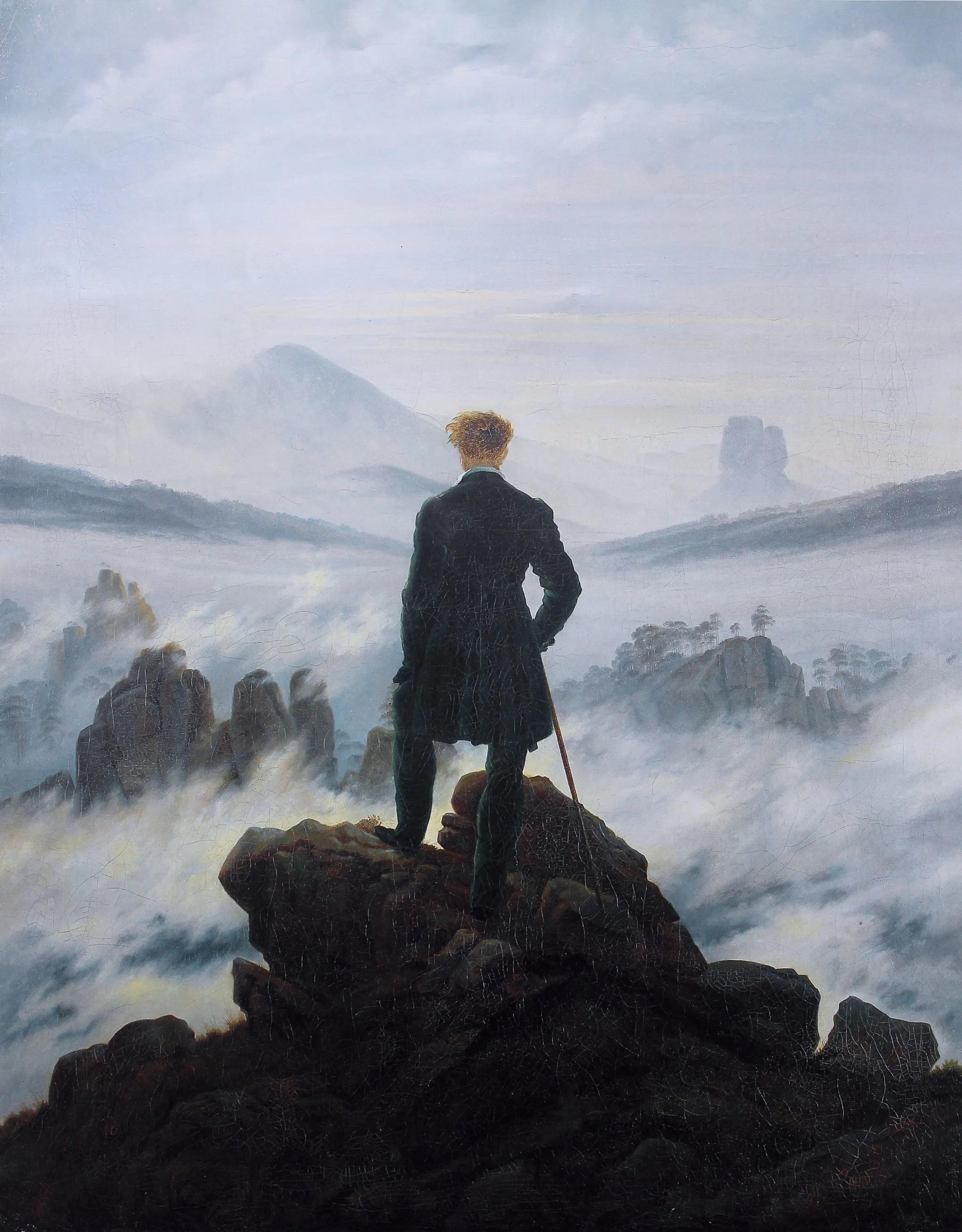 Caspar David Friedrich — Wanderer above the Sea of Fog, 1818